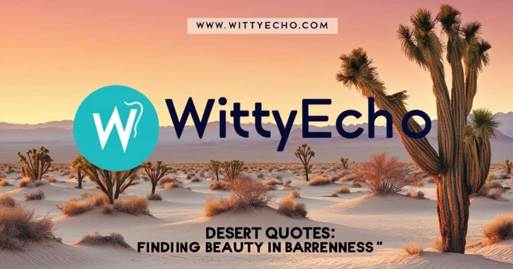 Desert Quotes Finding Beauty in Barrenness